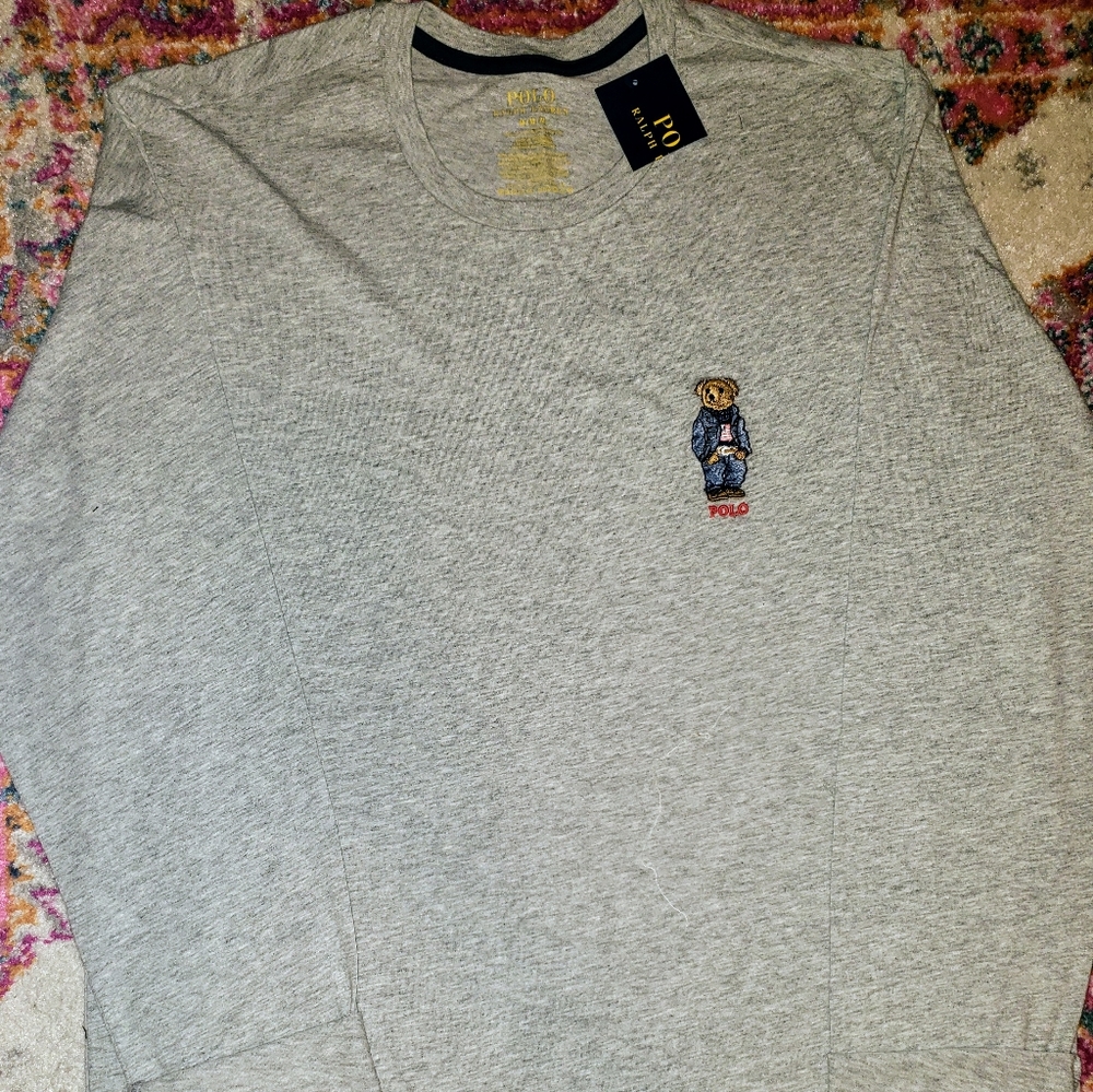 NWT Men's M Ralph Lauren classic Bear Tee